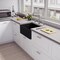 Alfi Brand Black Matte Smooth Apron 24" x 18" Single Bowl Fireclay Farm Sink ABF2418-BM - alternate 2